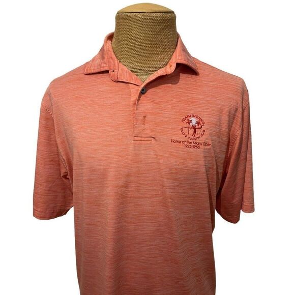 FOOTJOY Short Sleeve Polo Shirt Golfing Embroidered MIAMI SPRINGS Size Medium - Picture 1 of 8
